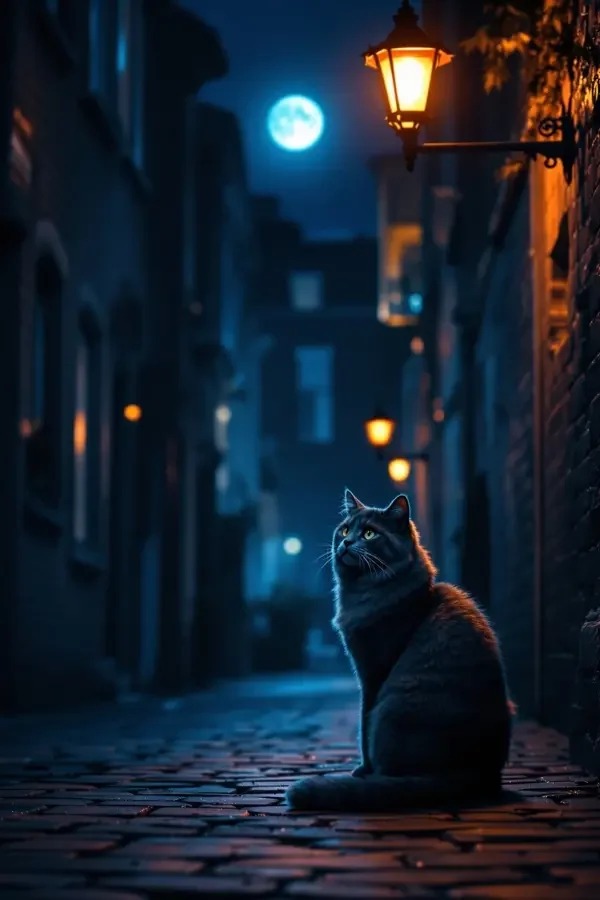 路灯下的猫 番茄影视大全 海报